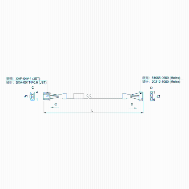 2142-0500-C05-1-閉環(huán)步進(jìn)產(chǎn)品配套線束